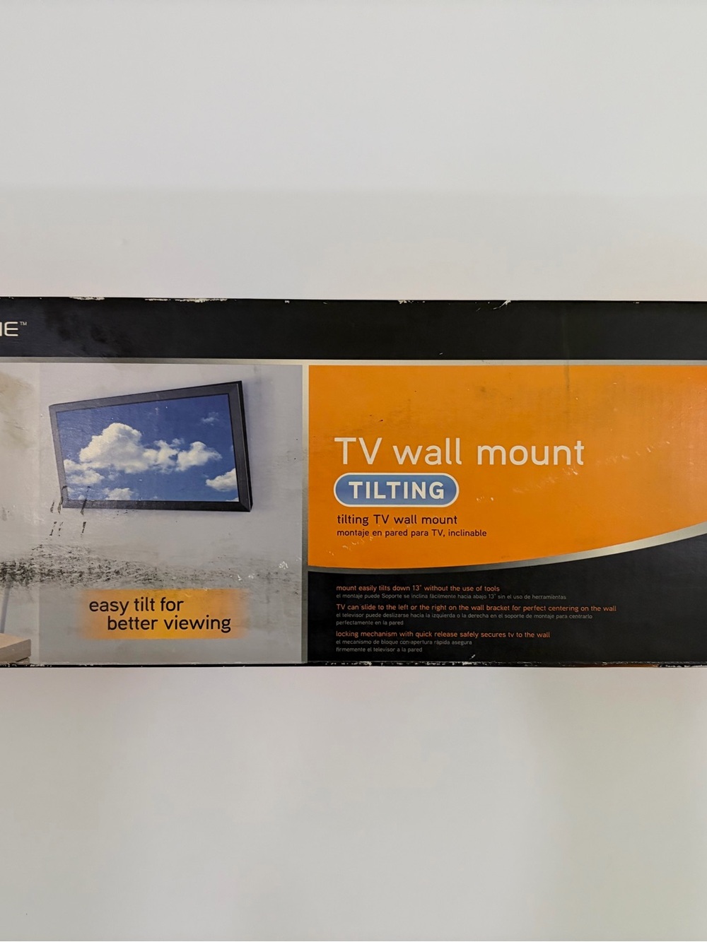 AlphaLine TV Wall Mount Tilting - Black & Orange